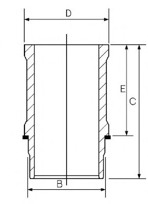 GOETZE ENGINE 1460651000 -  Гильза цилиндра